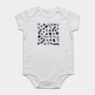 Christmas Presents || Presents || Gifts || Christmas Pattern Baby Bodysuit